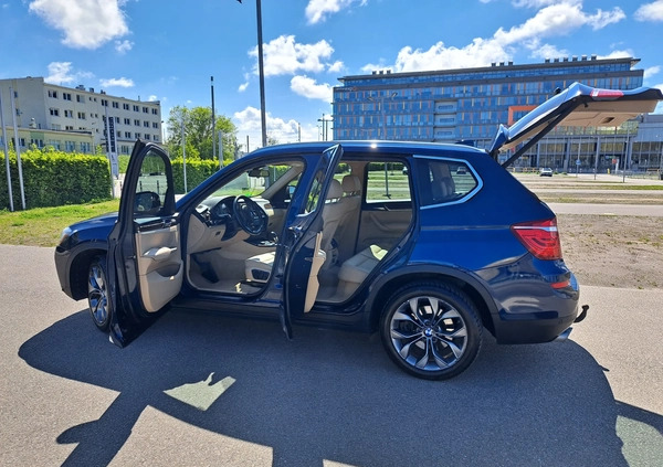 BMW X3 cena 85500 przebieg: 131000, rok produkcji 2015 z Gdańsk małe 781